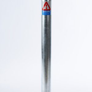 Galvanised Fixed Bollard with Cap Concrete In