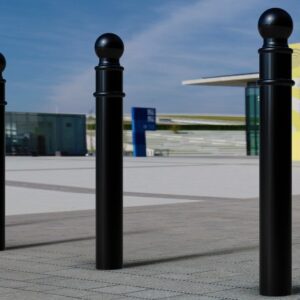 GFC5000 Ornamental Concrete In bollard with galvanised black finish