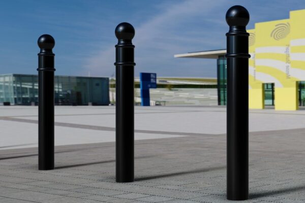 GFC5000 Ornamental Concrete In bollard with galvanised black finish