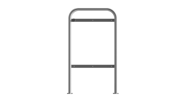 Stainless Steel (Grade 304) Door Guard 1100mm Height x 800mm Width Concrete In