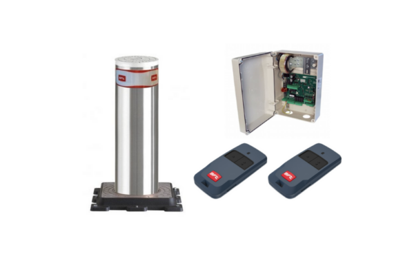 BFT Pillar B 800 SS - Stainless Steel Hydraulic Automatic Bollard Single Kit - 10mm Skin